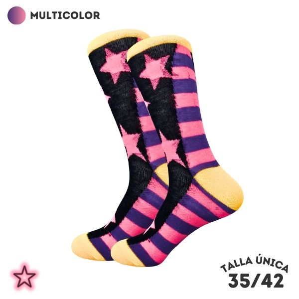 Calcetines Estrellas y Rayas